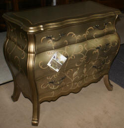 Pulaski Furniture painted bombe chest